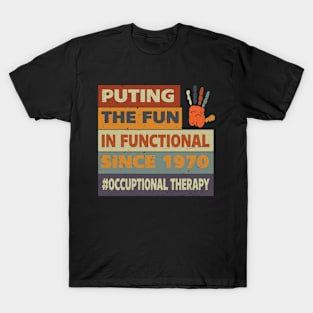 idea for ot , retro vintage occupational therapy T-Shirt